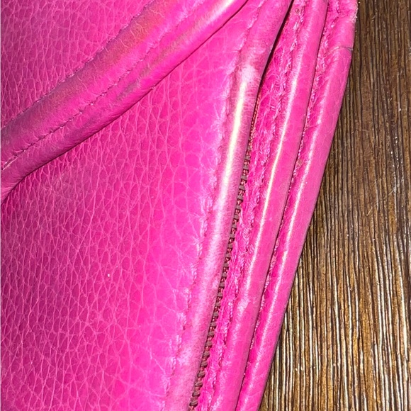 Authentic Gucci Horsebit Flap Continental Pink Leather Wallet, pre-loved - Picture 3 of 12